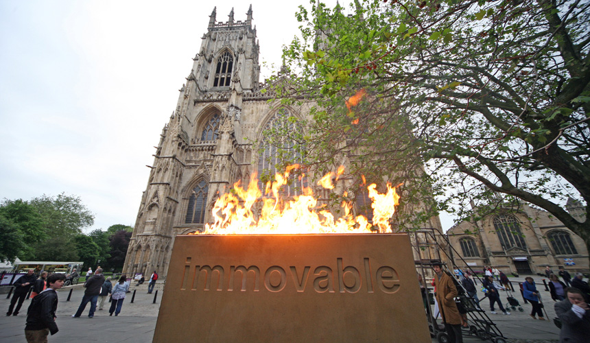 Picture of Immovable block on fire