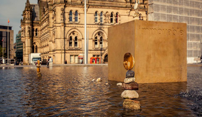 Picture of stones stacked next to Immovable block