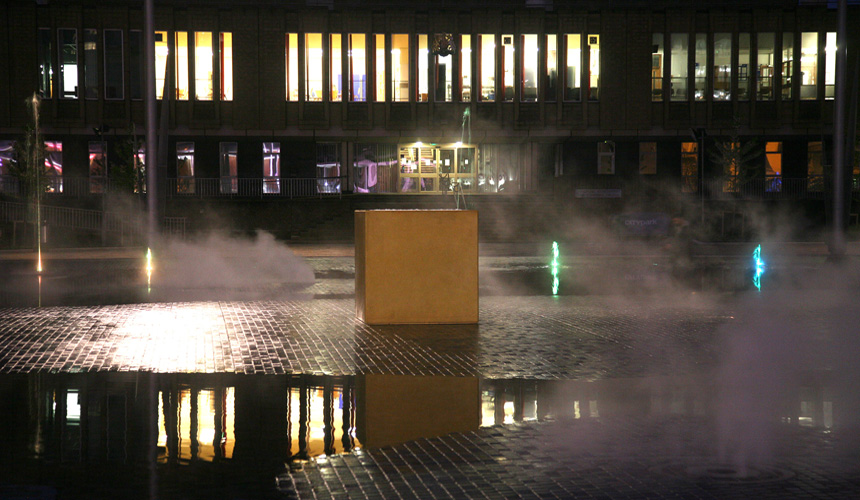 Picture of Immovable block at night